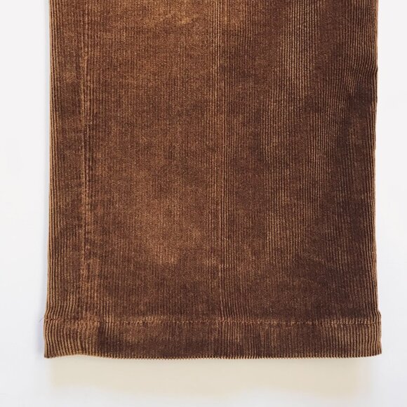 Pescarolo Corduroy Pants Slacks Mens 50 34 US Brown Cotton Straight Flat Front - Picture 7 of 10